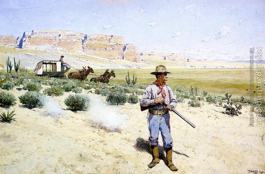 Henry Farny : Defending the Stagecoach